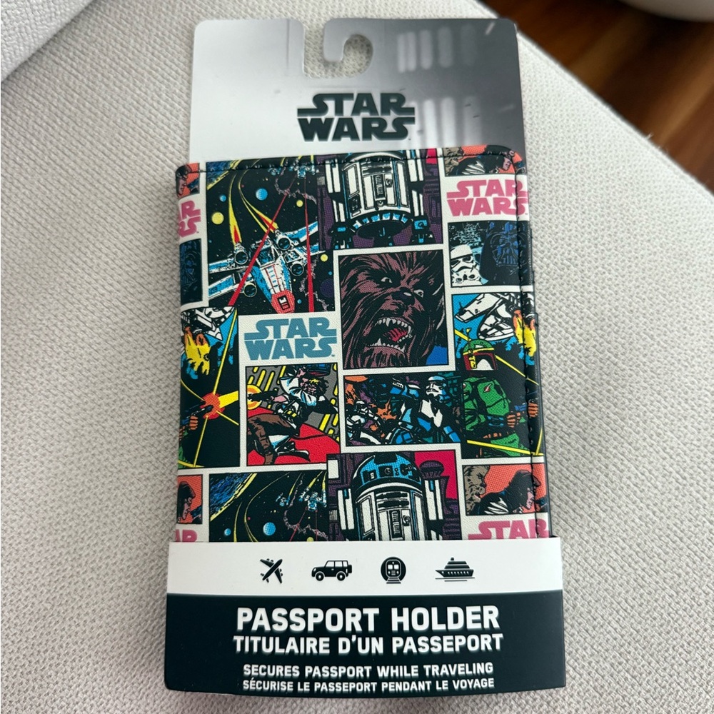Star Wars Disney Passport Holder New 4.125 IN. X 5.625 IN